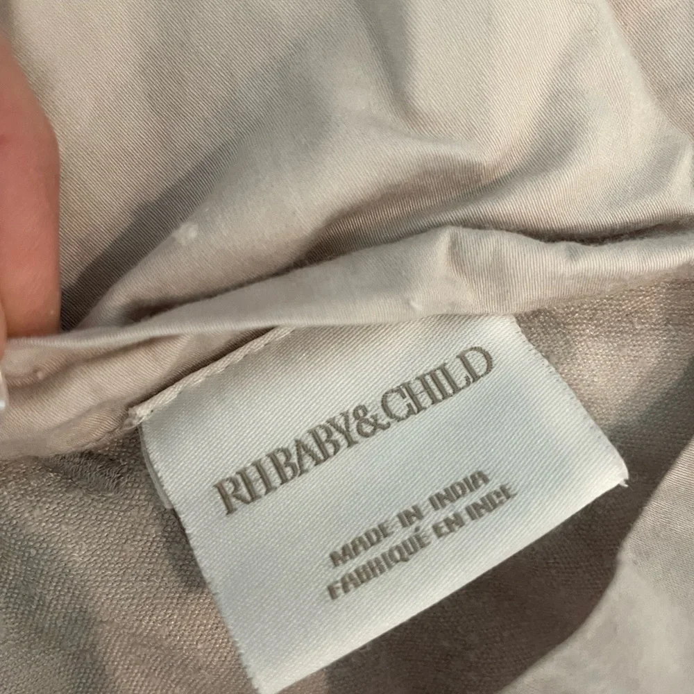 Restoration Hardware baby & child LUSTER VELVET STANDARD SHAM personalized SAS